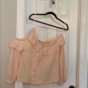 Asymmetrical Cold Shoulder Top